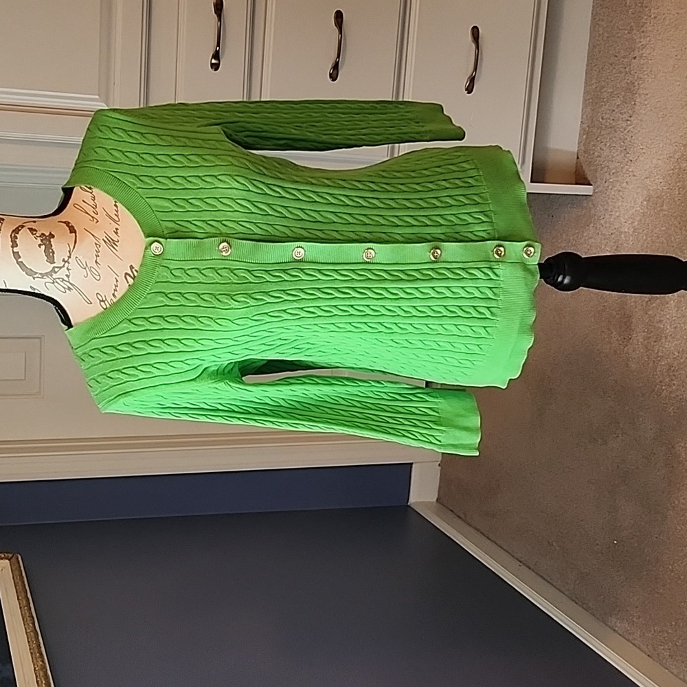 Talbot's Green Cardigan